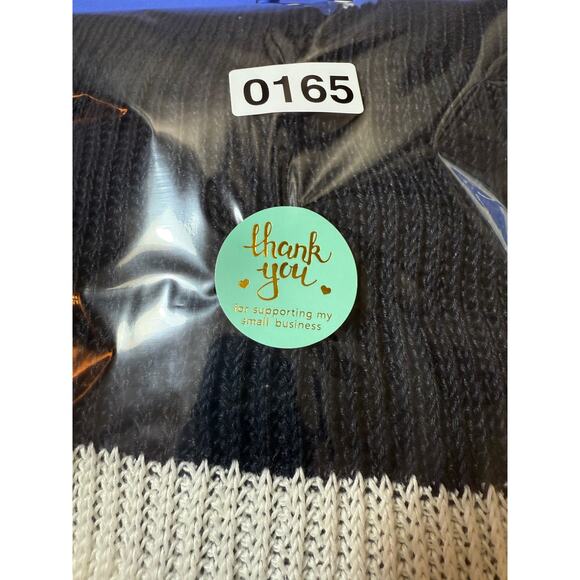 Vince Women‎ Sweater White Black Colorblock Linen Open Knit V195575451 XS - Picture 10 of 10